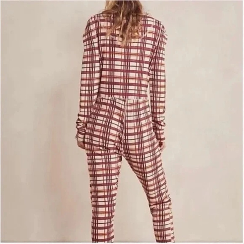 Intimately by free people, ❄️❄️Plaid Red and White Jumpsuit - Picture 5 of 17